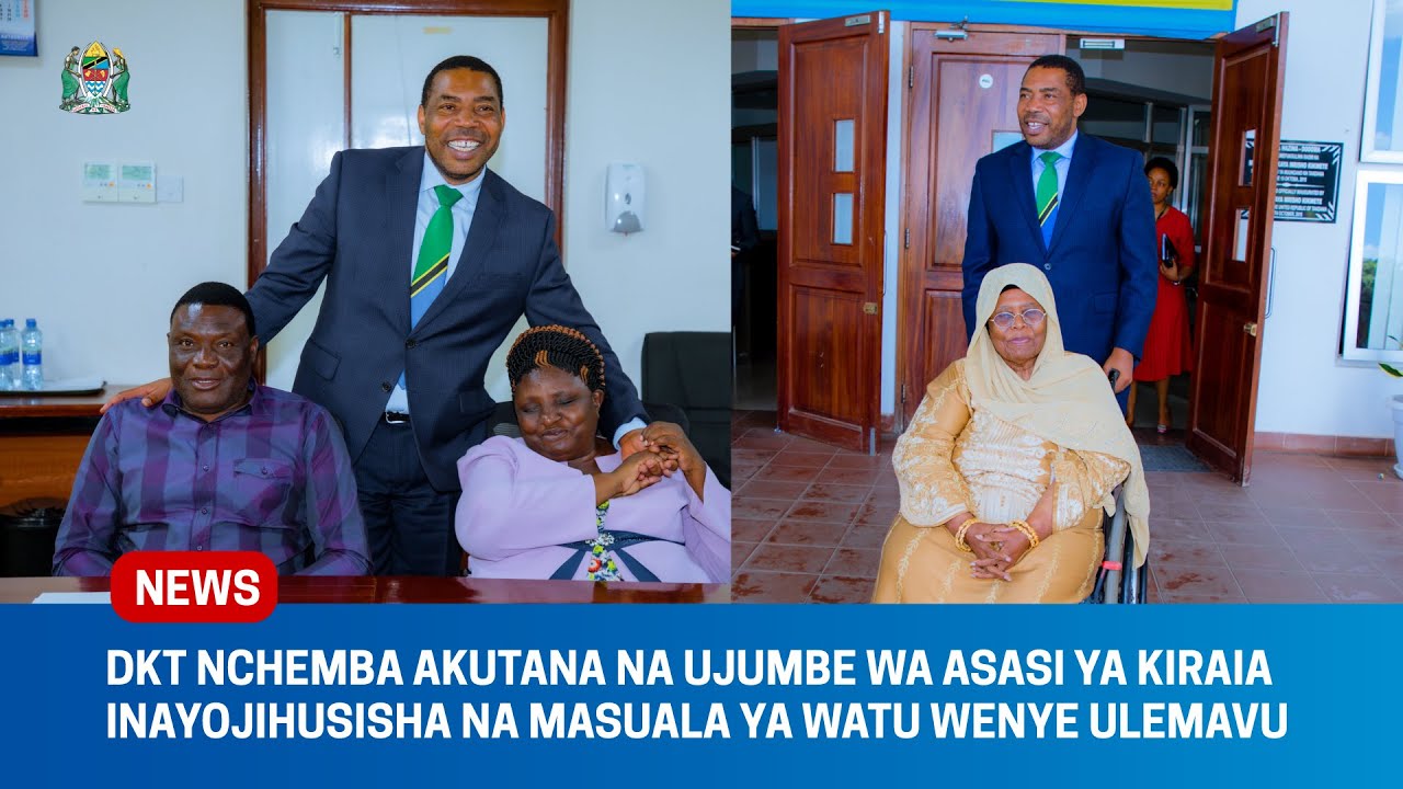 DKT NCHEMBA AKUTANA NA UJUMBE WA ASASI YA KIRAIA INAYOJIHUSISHA NA MASUALA YA WATU WENYE ULEMAVU