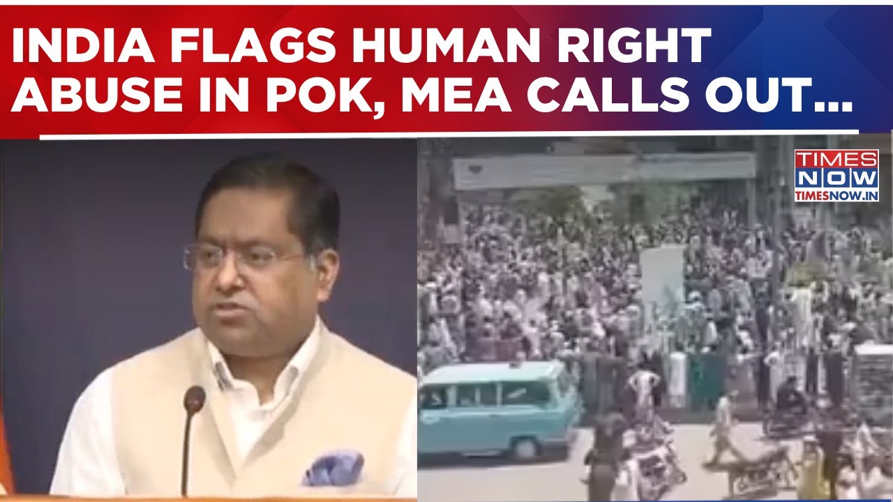 India Flags Human Right Abuse In Pok, MEA Calls Out Pak, Says 'Pakistan Must Be Held Accountable'