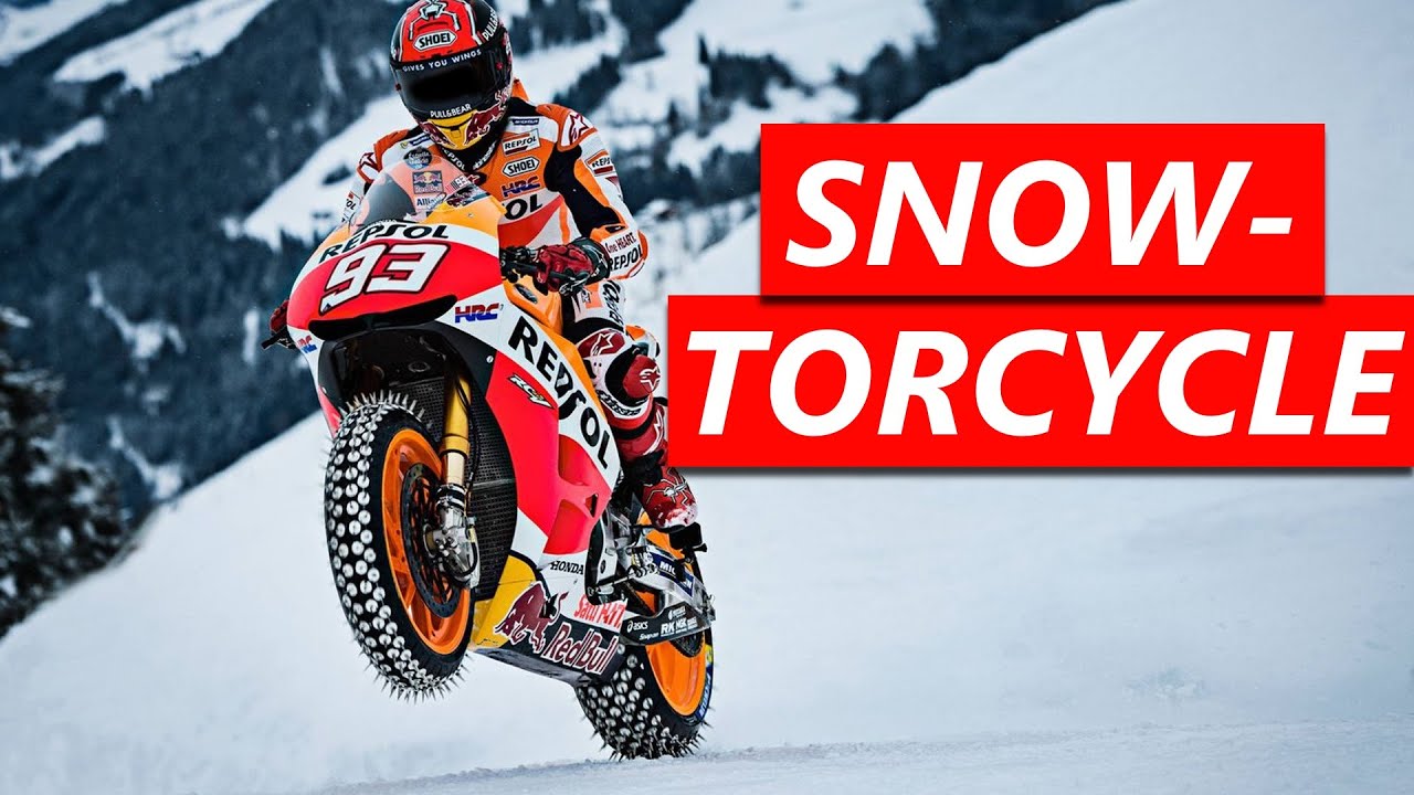 Riding a Motorcycle in the SNOWY WINTERS