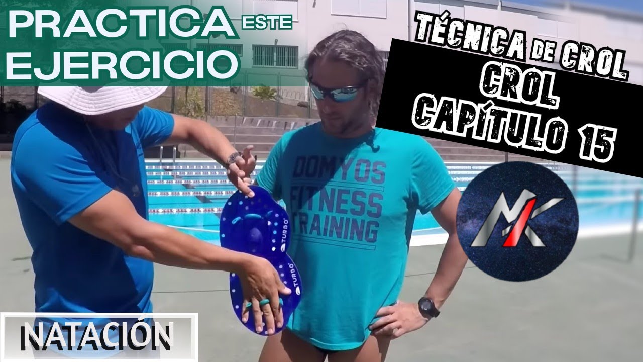 🏊 CROL 🦎 Capítulo 15: TÉCNICA con PALAS: ÁNGULO de la BRAZADA 🤚 [Estilos de Natación]