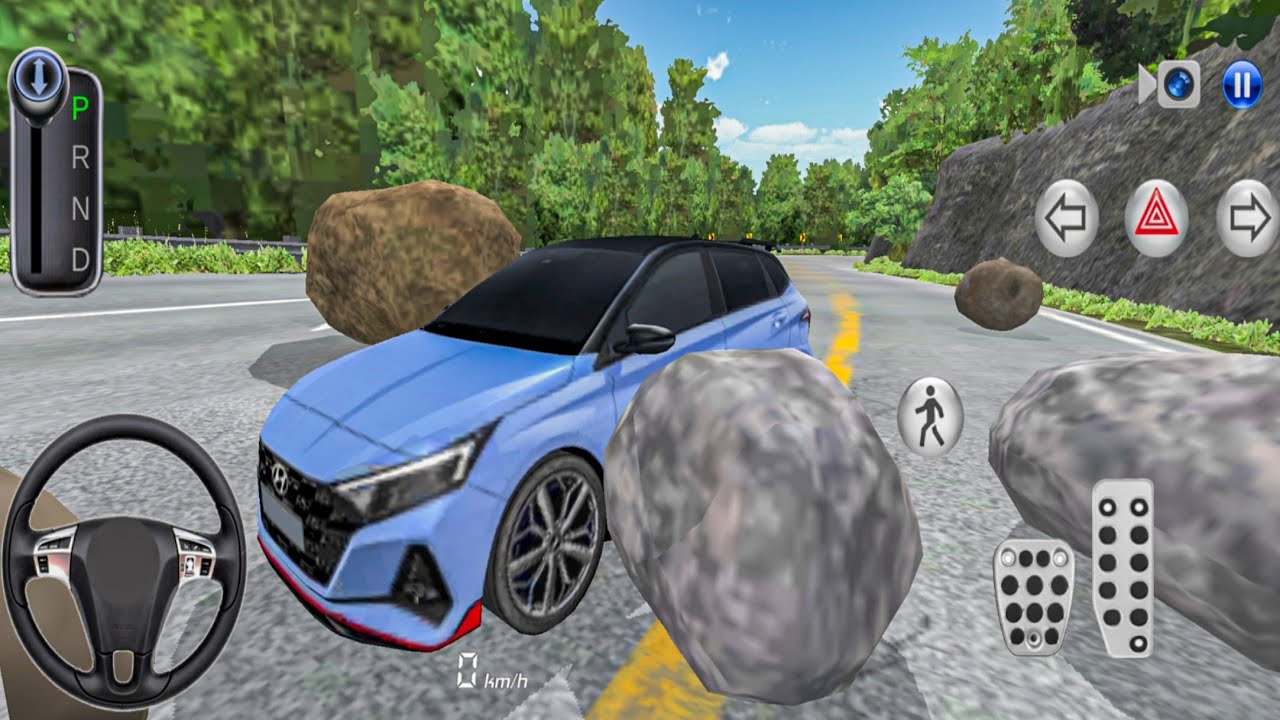 🚦New Hyundai i20N On the mountain 3D driving class #gameplay #3ddrivingclass 
