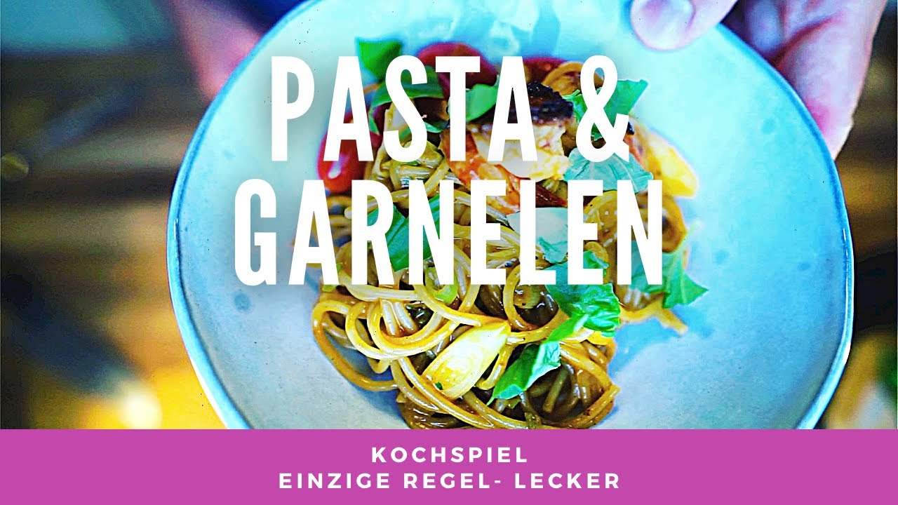 Die besten Spaghetti und wie geht Krustentiersauce und Garnelen 😋  Rezept #kochspiel