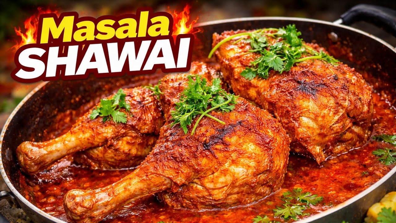 🍽️ Masala Shawai | Simple food, Fast & Mouth-Watering!🍗