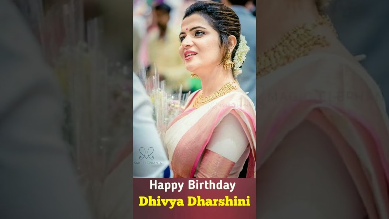 Wishing #DivyaDharshini a very happy birthday and all success ahead!💐