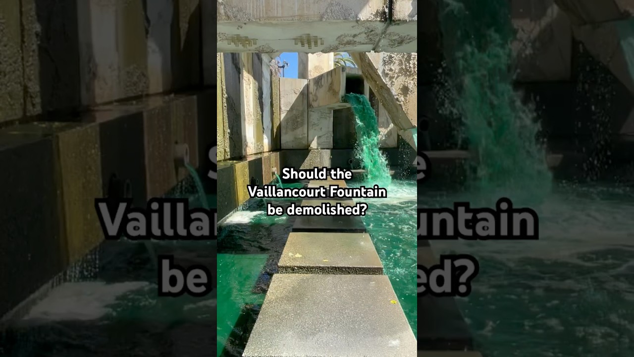 The Vaillancourt Fountain in San Francisco #sfhistory #brutalist  #embarcadero  #publicart