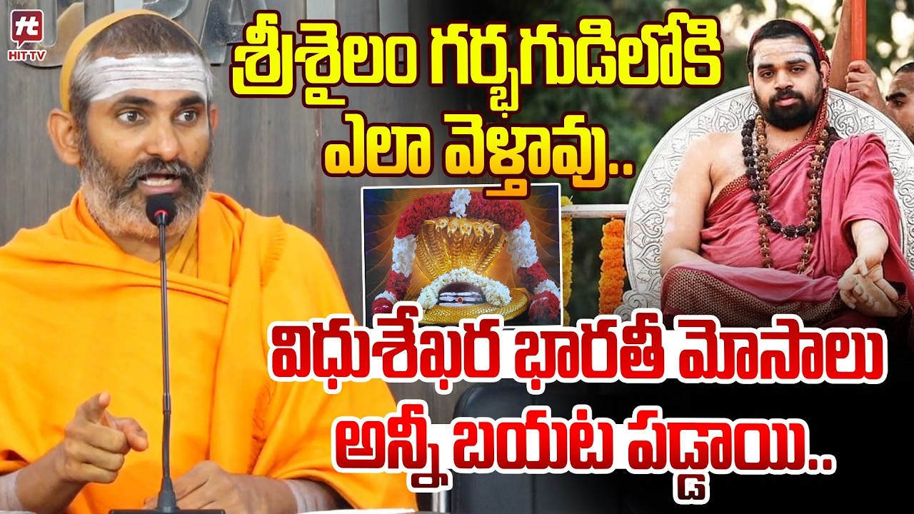 శ్రీశైలం గర్భగుడిలోకి ఎలా వెళ్ళావు..? |  Govindananda Saraswati Comments On Vidhushekhara Bharati