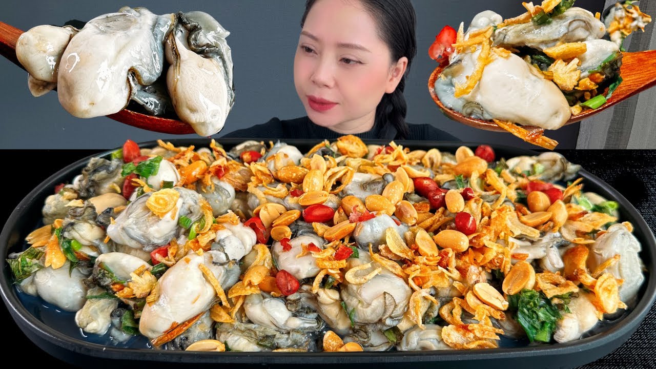 ASMR MUKBANG GRILLED OYSTERS | COOKING & EATING SOUNDS
