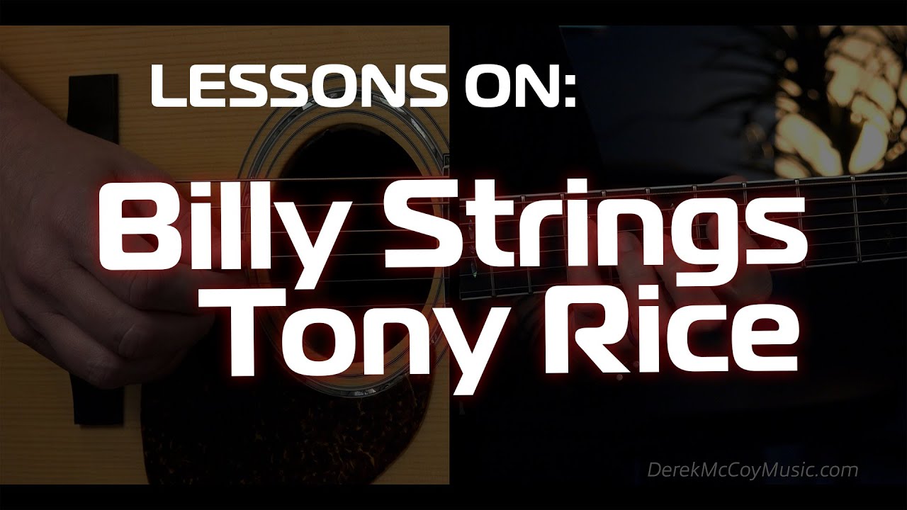 Billy Strings & Tony Rice Bluegrass Guitar Lesson/Licks in G Major