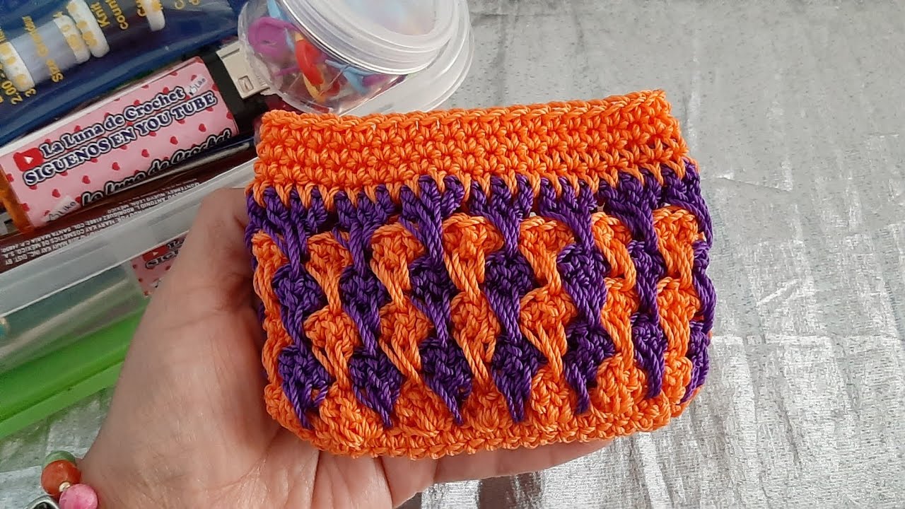 monedero a crochet facil  para principiantes