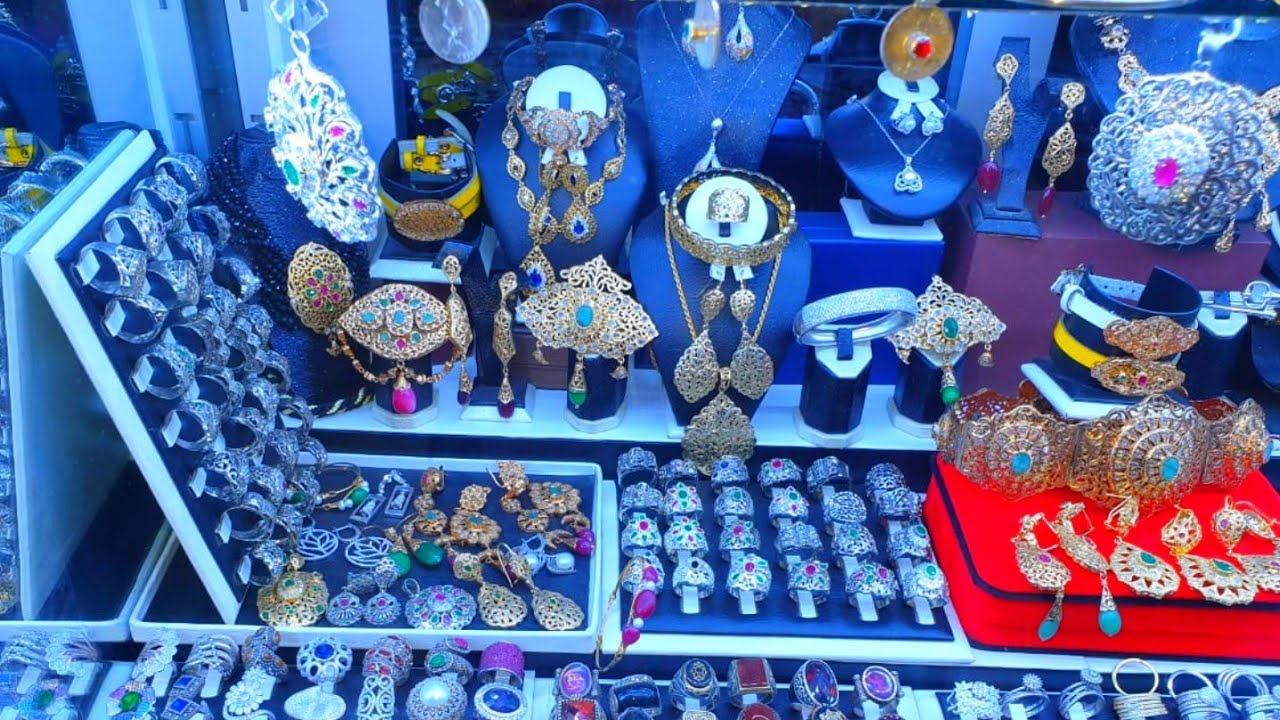 جولة صغيرة في محل المجوهرات النقرة بأكادير مجوهرات رائعة  