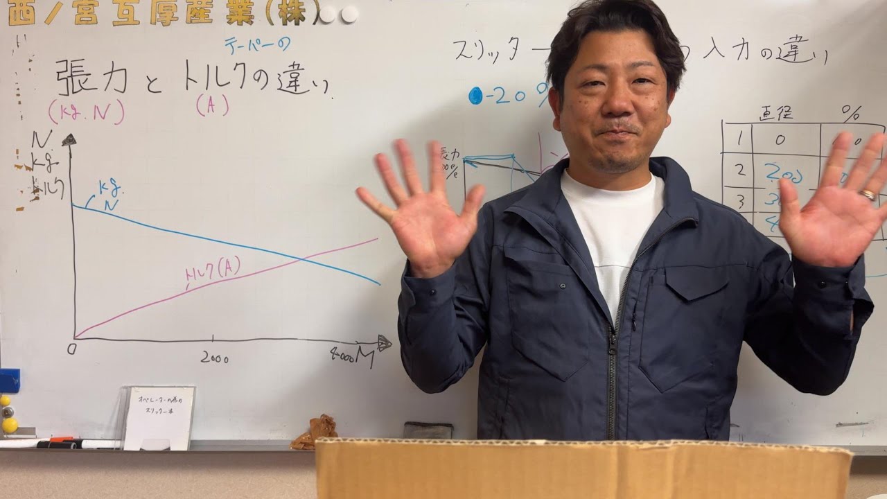 職人社長が教える！張力とトルクの違い第２段！