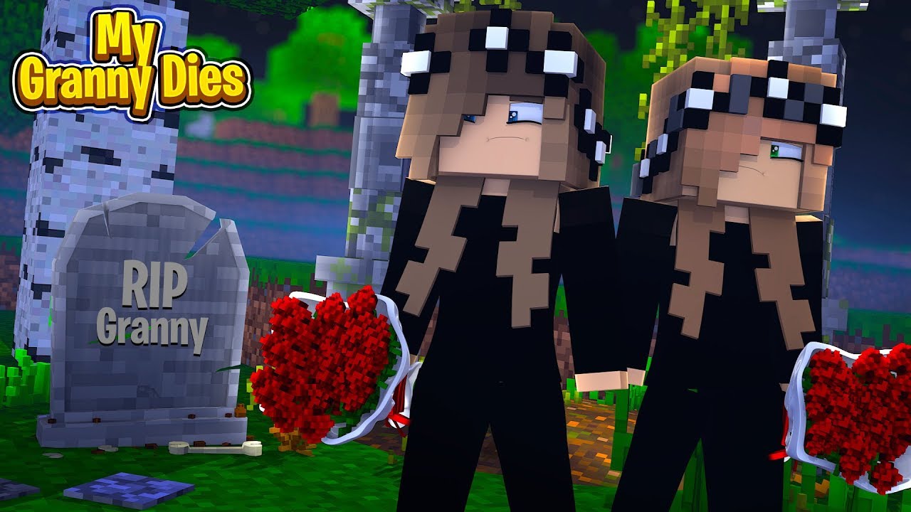 LITTLE CARLY AND LITTLE KELLY'S GRANNY DIES! (Minecraft Roleplay).