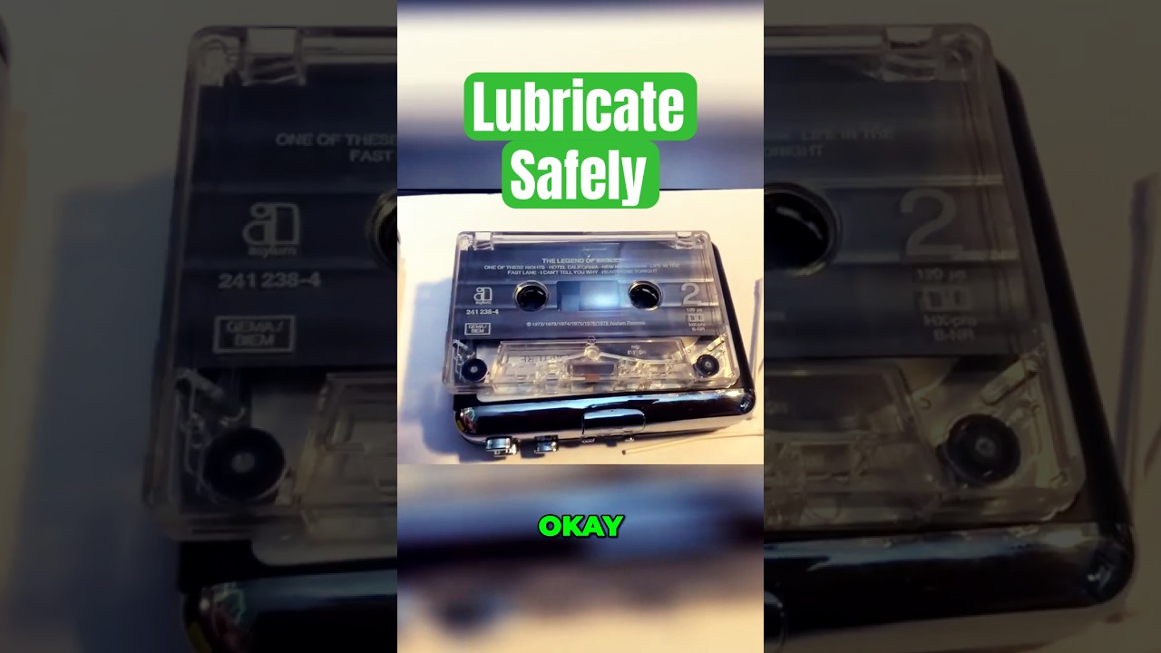 Revive Your Cassettes: The Best Lubrication Method  #retro #audioequipment #cassettetape