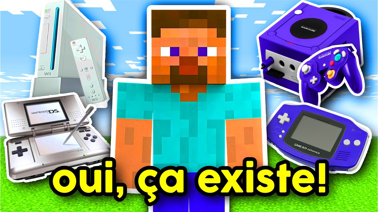 Minecraft sur Wii, sur DS, sur Gamecube, sur GBA... etc.