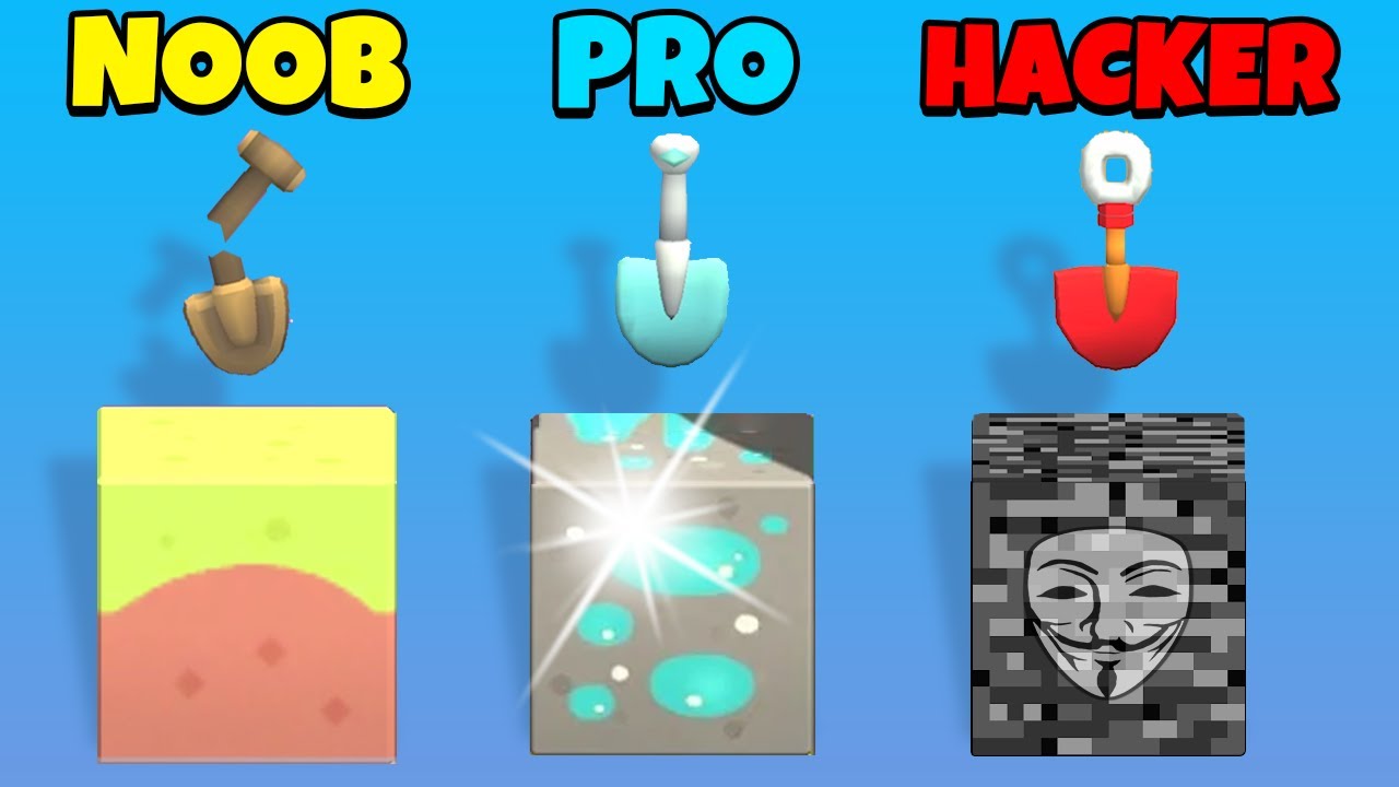 NOOB vs PRO vs HACKER - Merge Miners