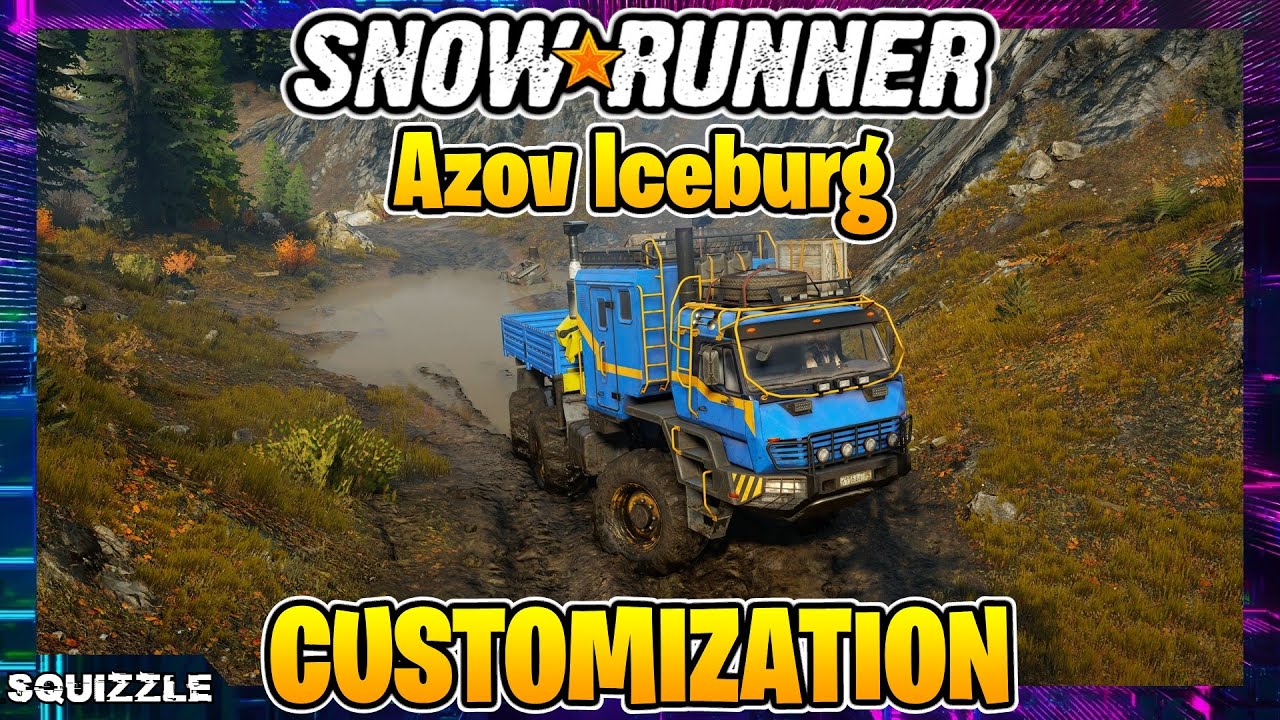 SnowRunner: AZOV Iceburg Customization + Test Drive (Console Mods)
