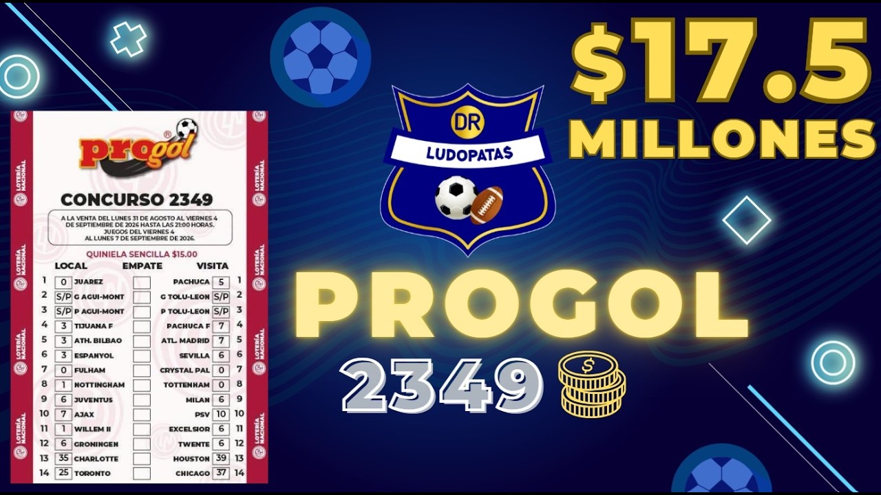 Pron&oacute;sticos PROGOL 2349 |  AN&Aacute;LISIS y C&Oacute;MO JUGAR la Quiniela de PROGOL