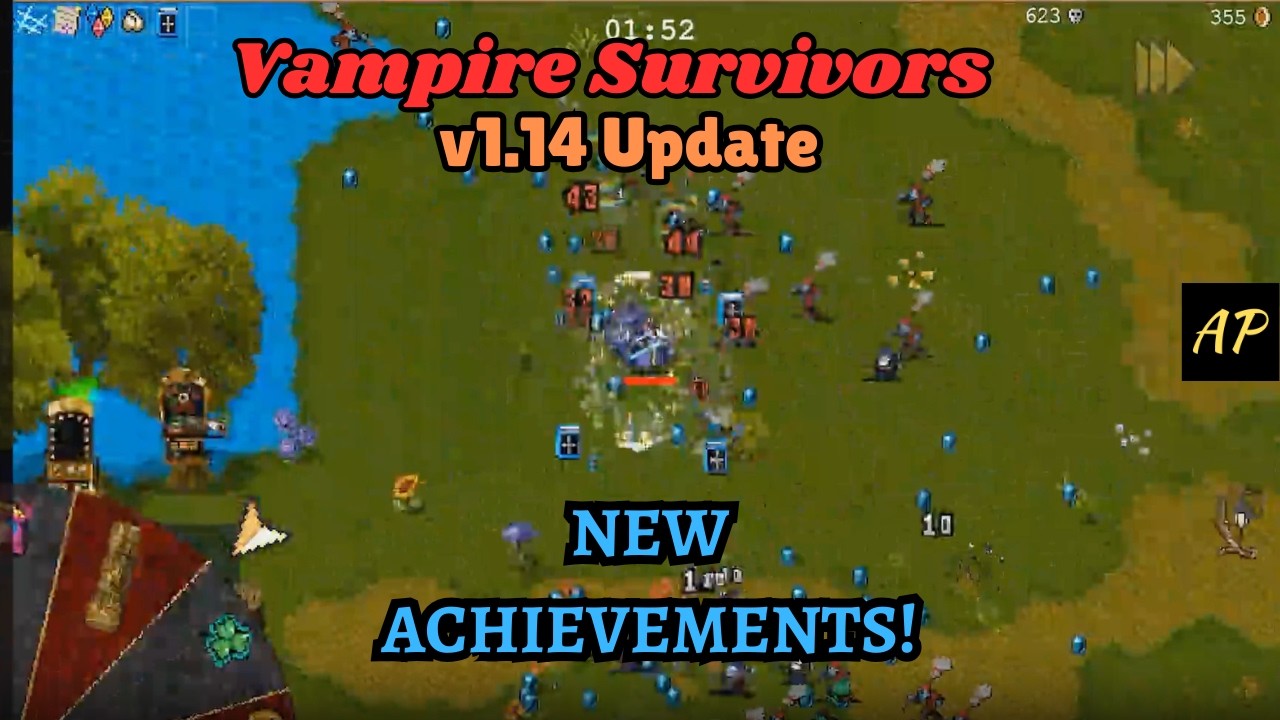 Vampire Survivors NEW ACHIEVEMENTS - Update v1.14 -100% Achievement Planning
