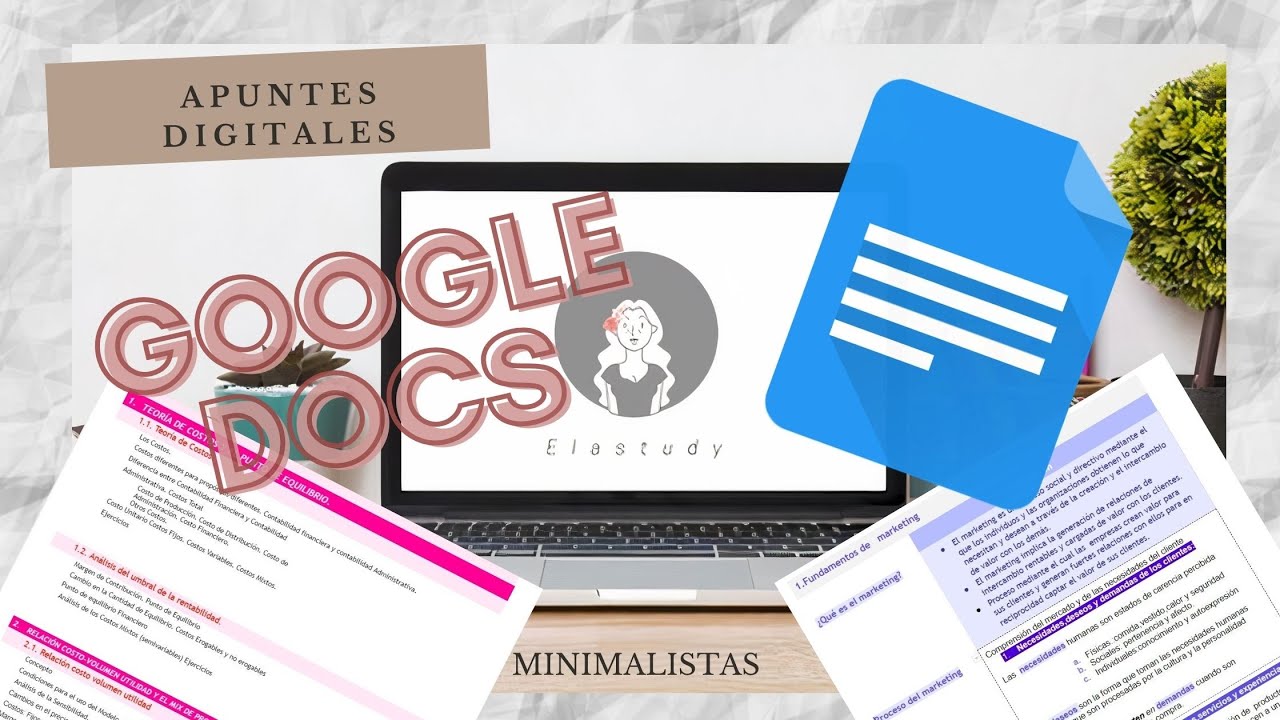 APUNTE MINIMALISTA (Google docs)💻✨