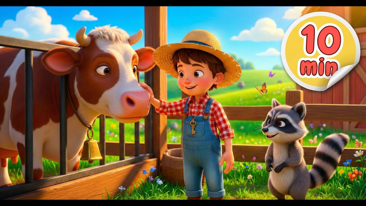 Old MacDonald Had A Farm | Kids Songs | KindKey Kids