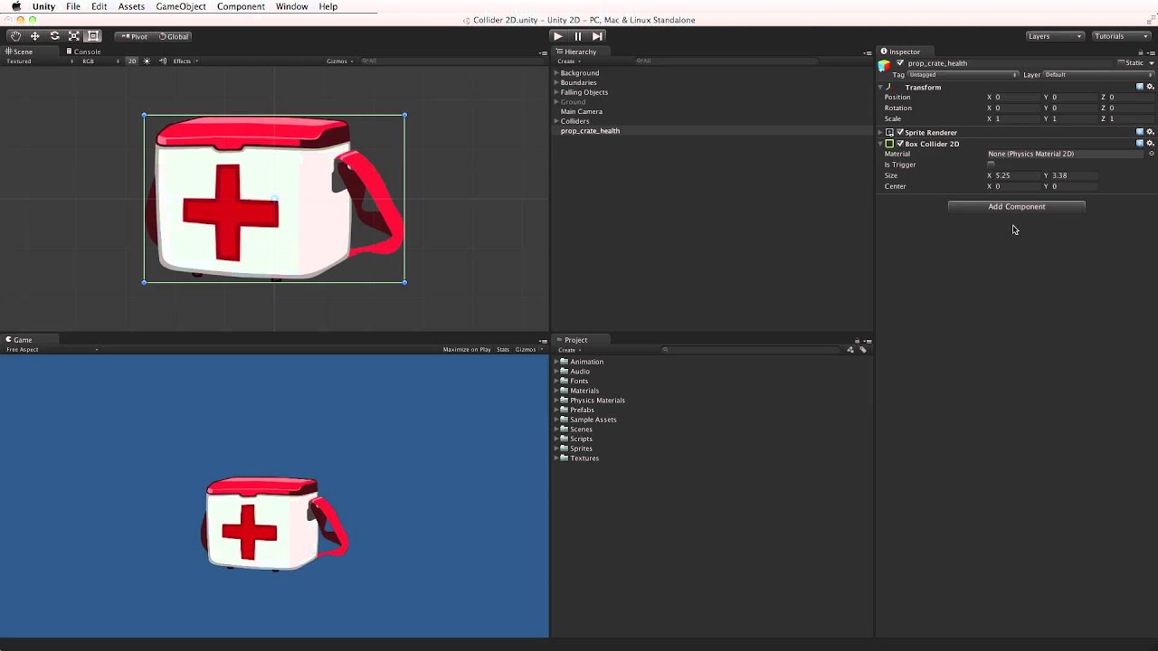 Collider 2D - Official Unity Tutorial