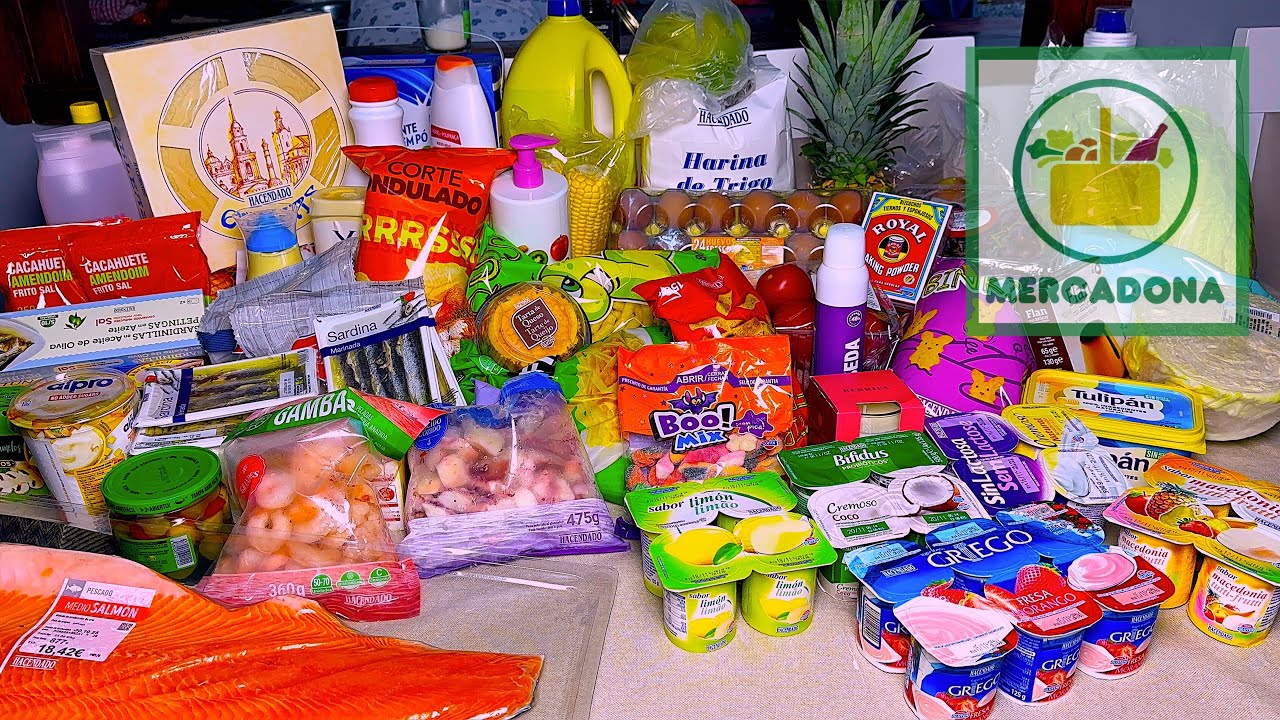 Me gasto 170€ mi compra de Mercadona 🛒| 🛍️  I show you my purchase at Mercadona.
