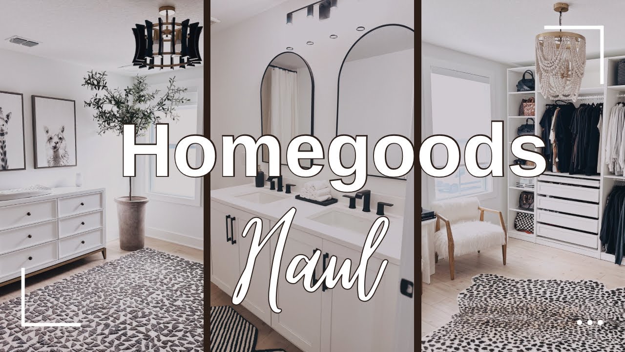 HUGE HOMEGOODS, T.J.MAXX, & MARSHALLS SHOP WITH ME AND HAUL |NEUTRAL DECOR| NEW BOUCLE ACCENT CHAIR