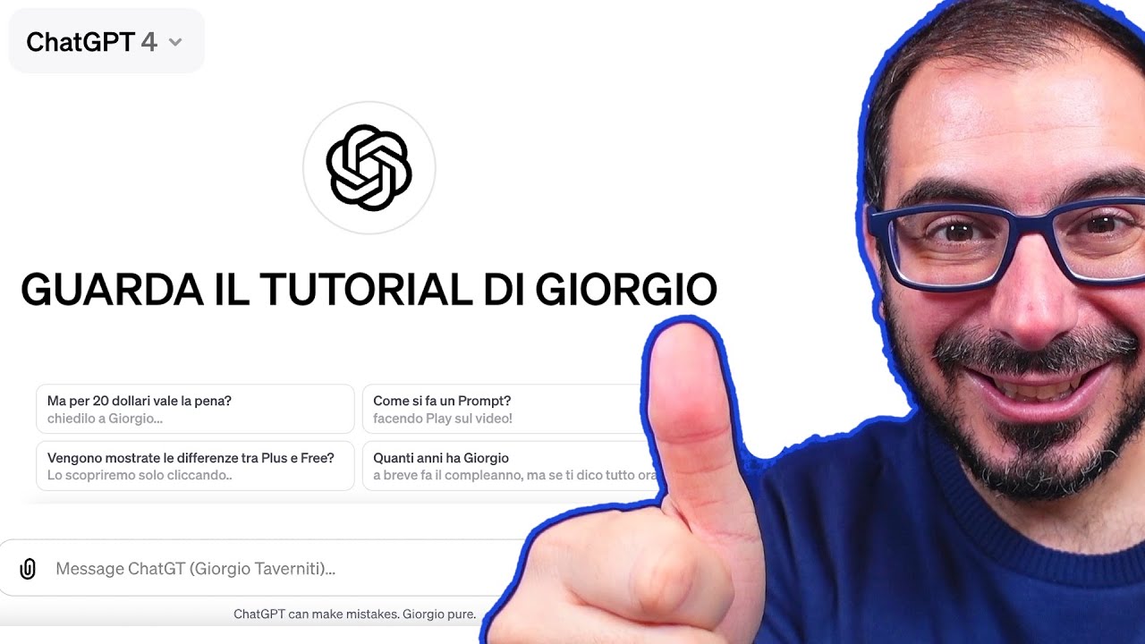 ChatGPT Plus: Tutorial su Come Funziona con GPT 4!  Immagini, PDF, Dati..