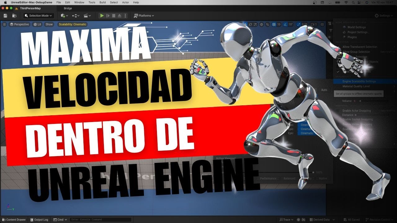 FLUIDEZ TOTAL EN UNREAL ENGINE 5 🚀 | TIPS PARA OPTIMIZAR Y ACELERAR TU PROYECTO 💻 TUTORIAL