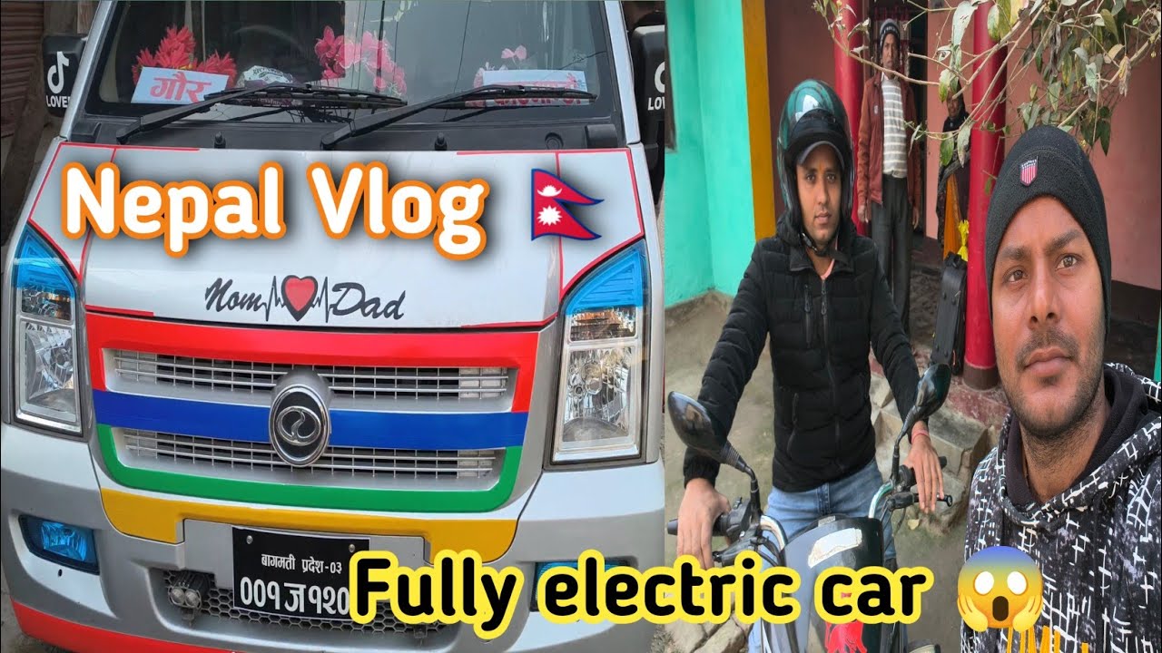 Bhaiya ko chhorne India se Nepal aa gye 🇳🇵| Fully electric car se kathmandu ja rahe 😱 .