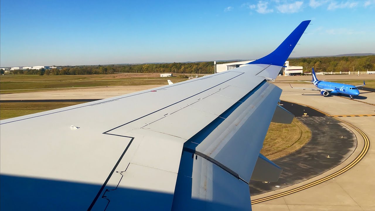 [4K] – Beautiful Fall Tulsa Landing – Breeze Airways – Embraer ERJ-190 – TUL – N110BZ – SCS Ep. 784