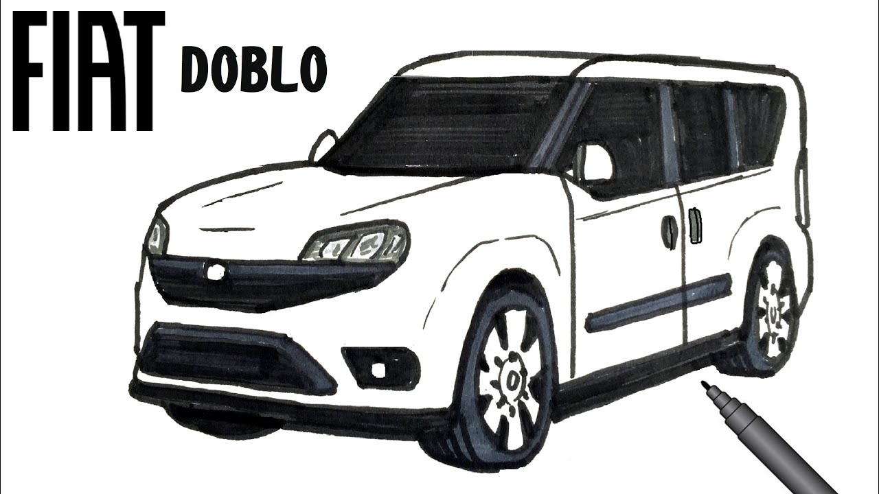 Easy Drawing Fiat Doblo I Kolay Doblo Çizimi I Doblo Nasıl Çizilir?