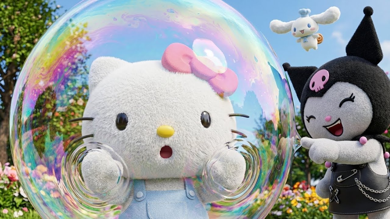 Hello Kitty Trapped in a Giant Bubble! Can She Escape | Hello Kitty & Friends Adventures