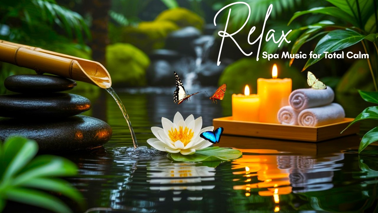Zen Spa Music Meditation 🌊 | Kawa no Yasuragi – Calm Piano & Crystal Stream Flow