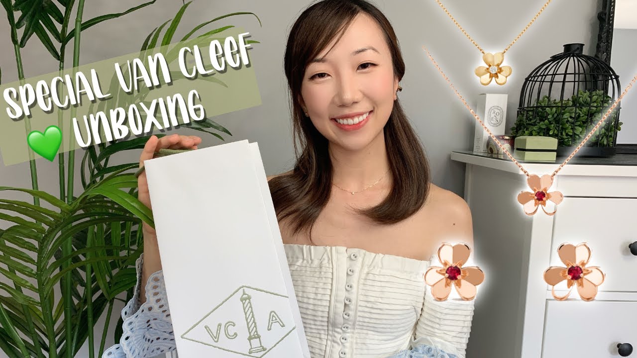 Special Van Cleef & Arpels Unboxing - Rose Gold Frivole 😍✨ #notanotheralhambra