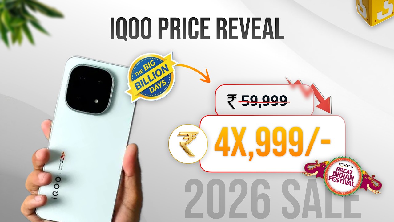 Top 5 iQOO Phone Deals in Flipkart Big Billion Days Sale! 🚨 (Crazy Price Drops & Card Offers)