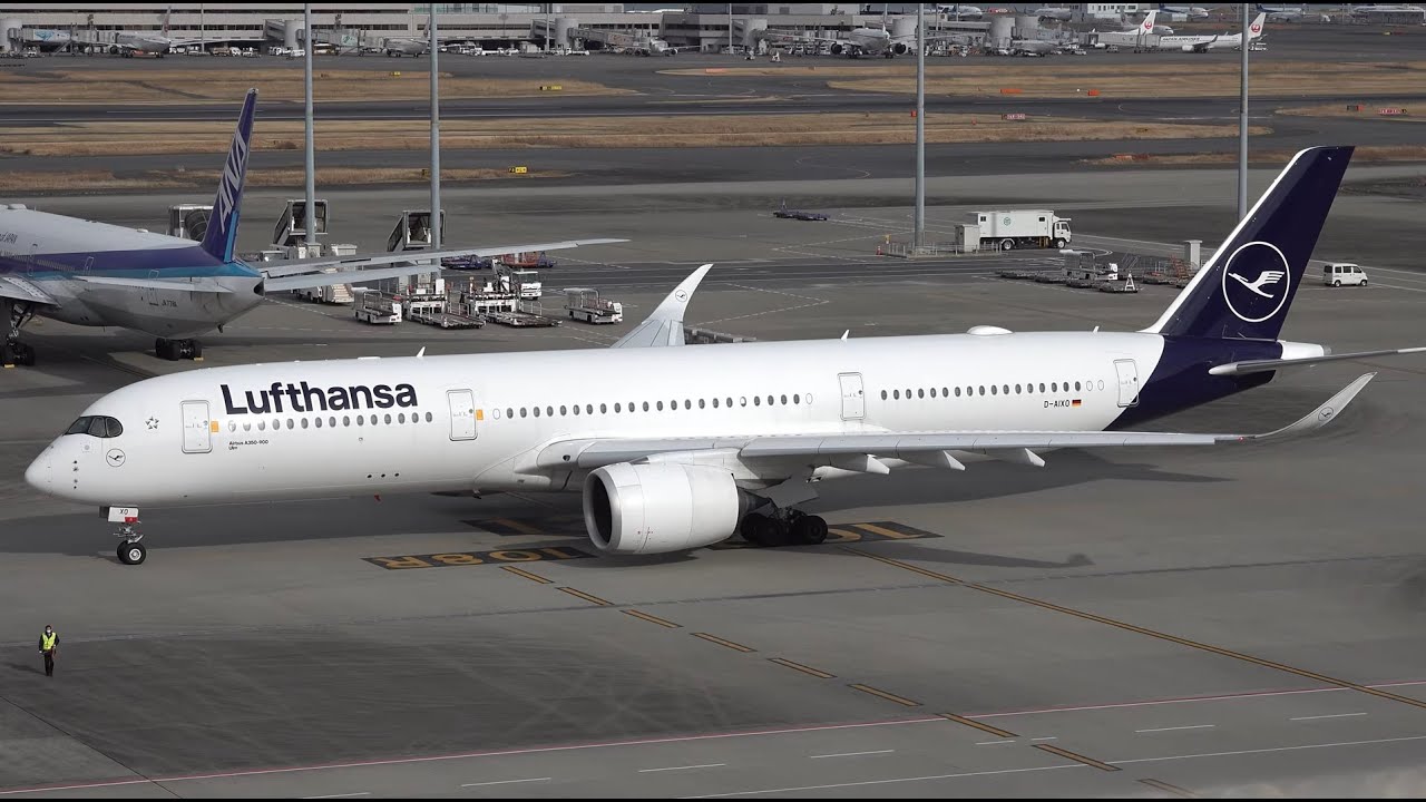 Lufthansa Airbus A350-900 D-AIXO Pushback [HND/RJTT]