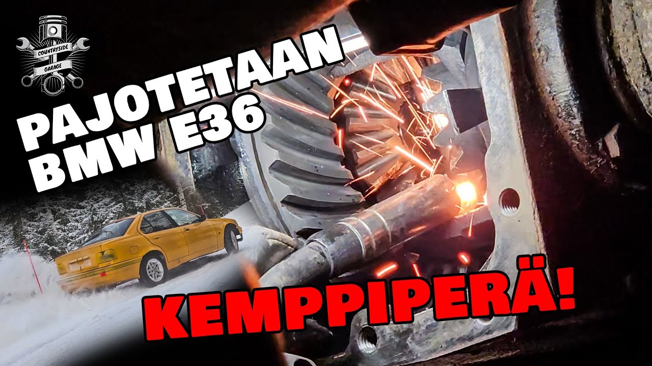Lukkoperän hitsaus! Kemppiperä BMW E36