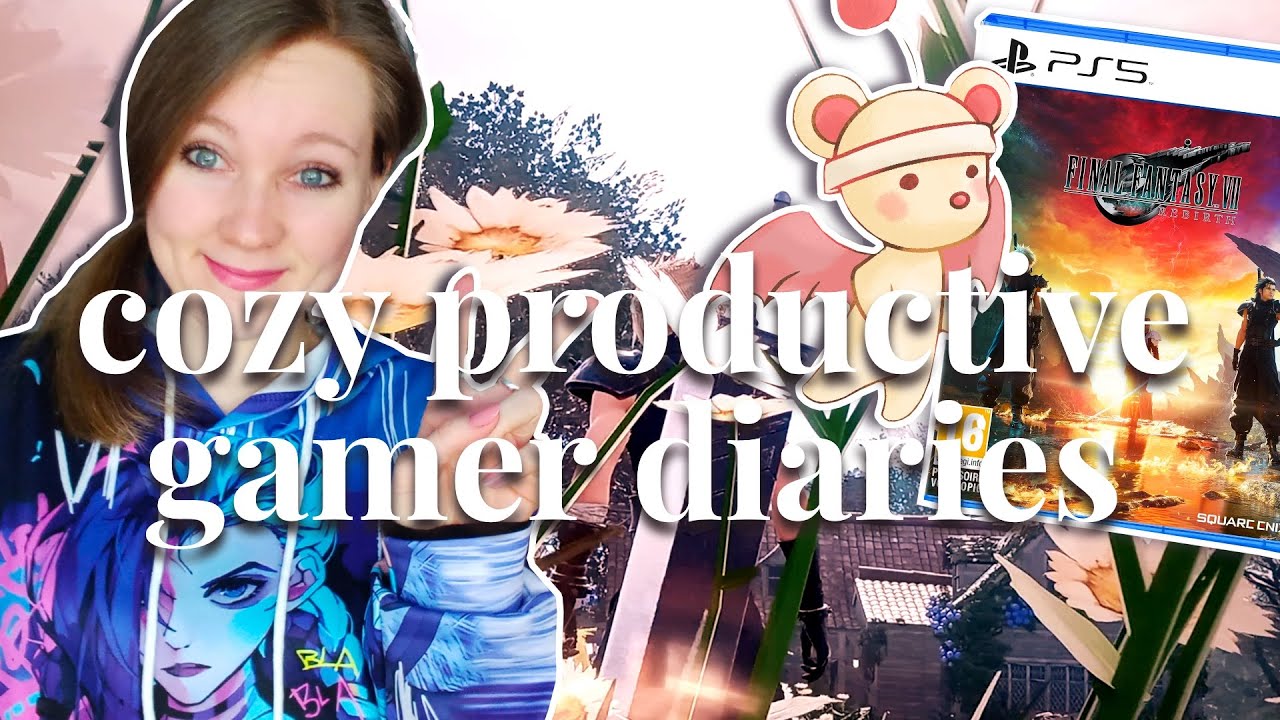 COZY PRODUCTIVE GAMER DIARIES 🤍 feat. Final Fantasy VII Rebirth