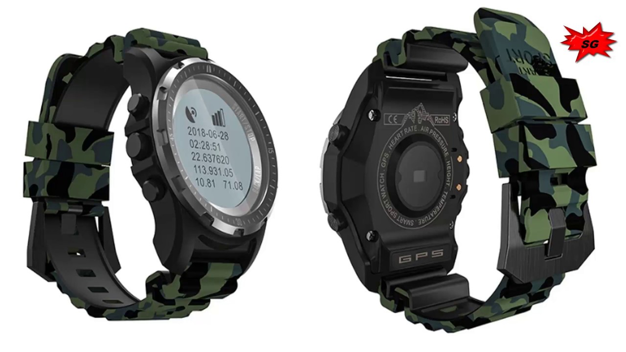 Makibes BR2 GPS senderismo ⌚ Smartwatch Barato Con Bluetooth Velocímetro y ECG