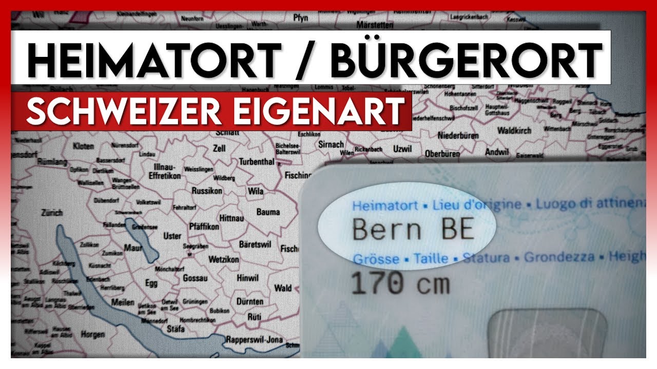 Der &laquo;Heimatort&raquo; oder &laquo;B&uuml;rgerort&raquo; | Ein einzigartiges Schweizer Konzept