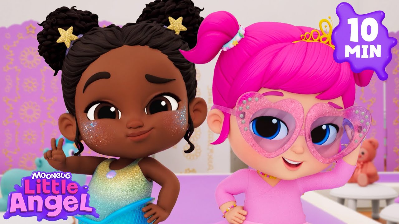 Playing Dress to Impress with my Bestie 💖 Little Angel | Nursery Rhymes for Babies