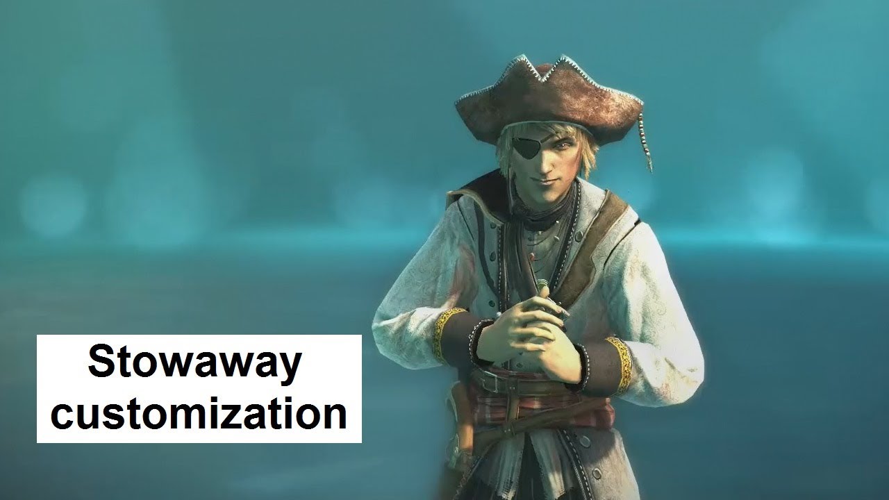 AC4 Stowaway customization Costumes,Gear,Prestige,60K. AC4 Multiplayer Characters Guild of Rogues