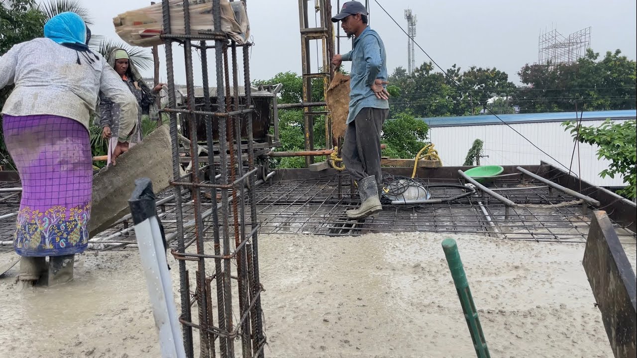 Zamzam opposite second floor #slab #construction #buildingconstruction #new #home #slabwork #fyp