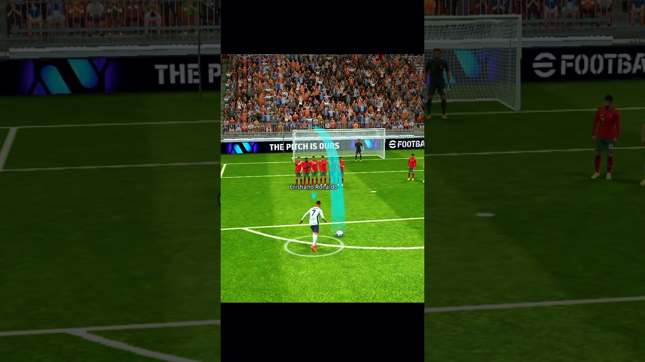 Ronaldo 🥶 free-kick goal 🤯 Pesgaming7👑 #efootball #pesgaming #soccerplayer #football #pesgamers