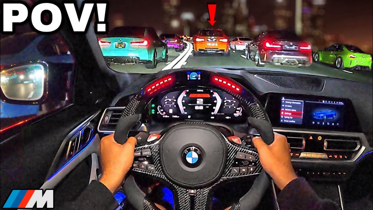 18 Minutes of Chasing BMW Drivers In A Straight Piped BMW M4 G82 AT NIGHT [LOUD EXHAUST POV]
