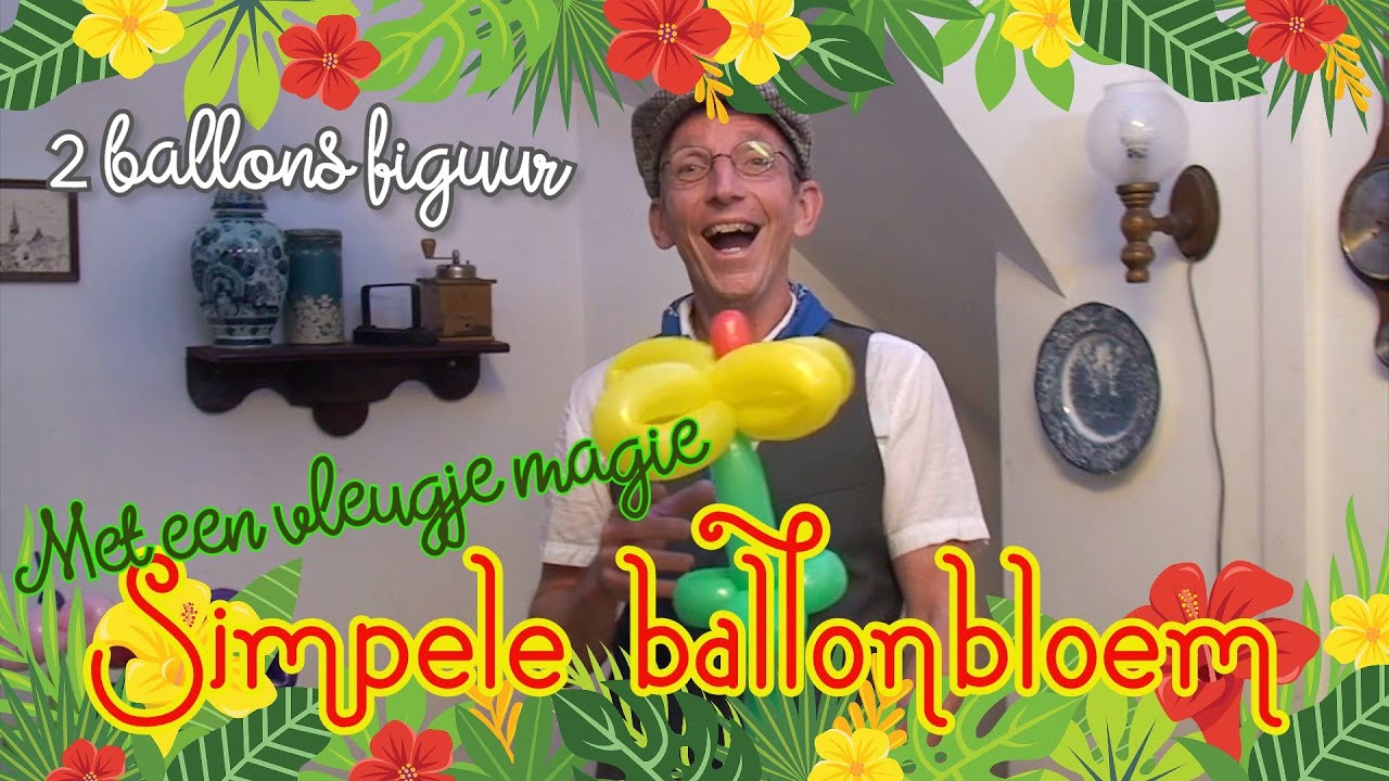 Ballonbloem - de Haagse Ballonnenboer | Basis workshop ballonvouwen - Balloon flower basic
