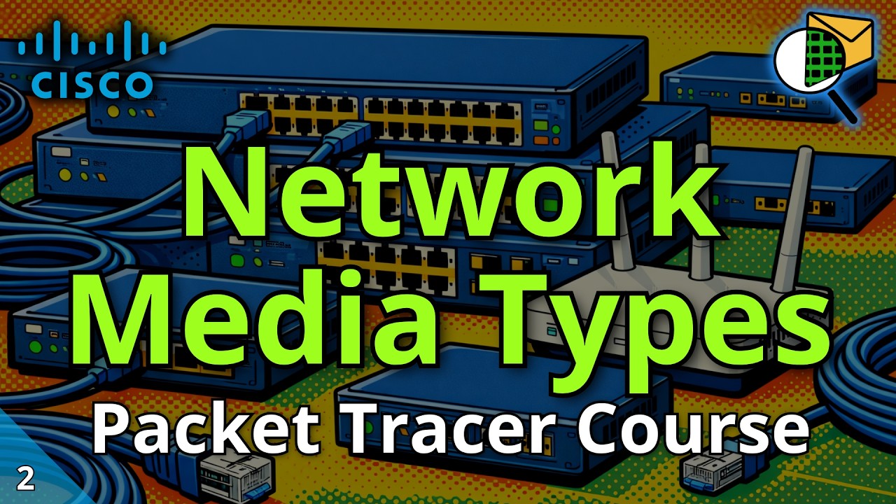В Packet Tracer подробно описаны 5 типов сетевых сред! Ethernet, Wi-Fi, DSL, кабельное и оптоволо...