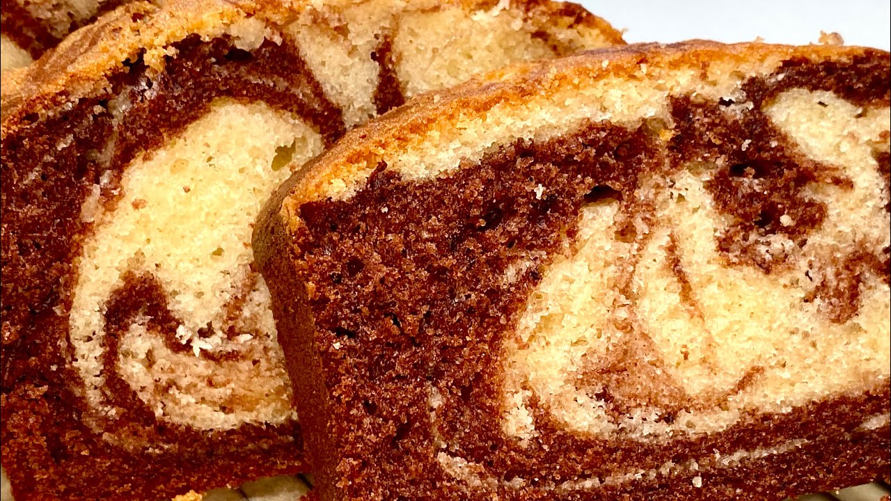 Super Moist  Vanilla and Chocolate Marble Cake Recipe