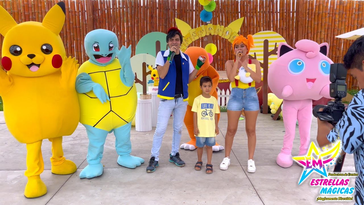 Show Infantil Pokemon (Ash y Misty) parte 2 con Estrellas Mágicas - Mágicamente Divertido!!!